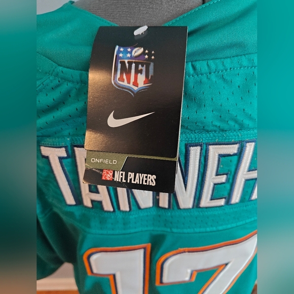 ❗NWT Ryan Tannehill 17 Miami Dolphins Men's Teal Football Jersey Size 56 3XL - Picture 5 of 8